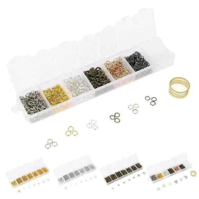 1 Set DIY Making Jewelry Findings Stainless Steel Opening  Rings Gold/Silver