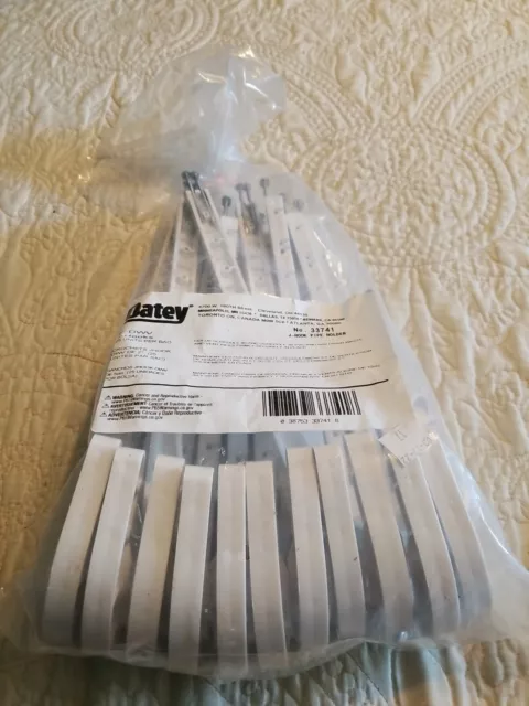 Oatey 33741 2 X 7 In Dwv J-Hook White Bulk pack of 15 hooks drain pipe