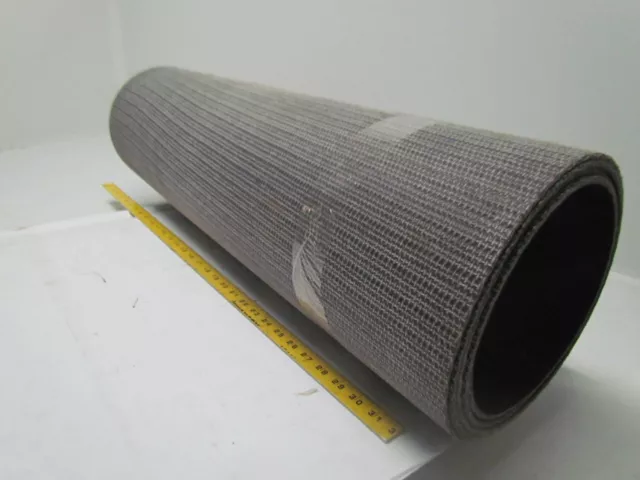 1 Ply Black Interwoven Polyester Brushed Conveyor Belt 10Ft X 32-1/4" 3