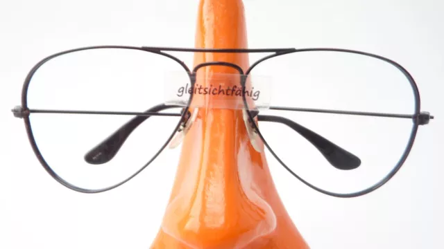 Fliegerbrille Piloten Fassung schwarz Metallrahmen leicht Gestell Brille Gr M