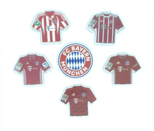 FC Bayern München Trikot Magnet versch. Saisons Fussball Bundesliga AMBALLCOM