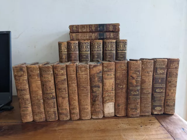 1 lot de 21 livres anciens 19ème-Règnard-Sévigné -Gresset