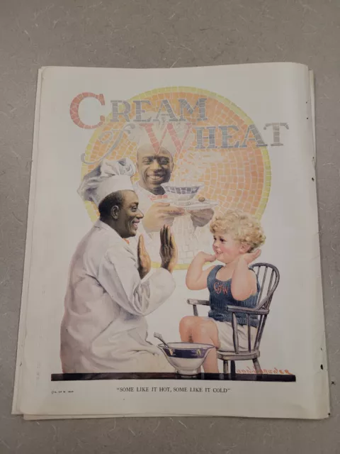 Vintage 1924 Orig Magazine Ad Cream of Wheat Cereal Some Like It Hot or Cold