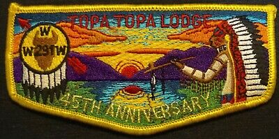 Topa Topa Lodge Oa 291 Bsa Ventura County Council 45Th Anniversary Indian Flap