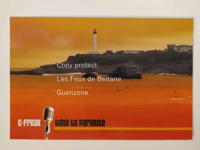 Carte postale C FREAK TIME TO  PARADISE ALBUM BIARRITZ   postcard