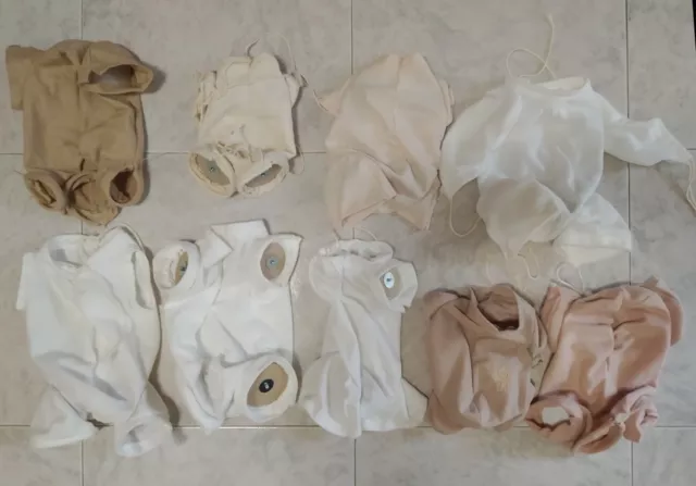 Lotto 9 BODIES per bambola Reborn doll body corpo di stoffa con giunti