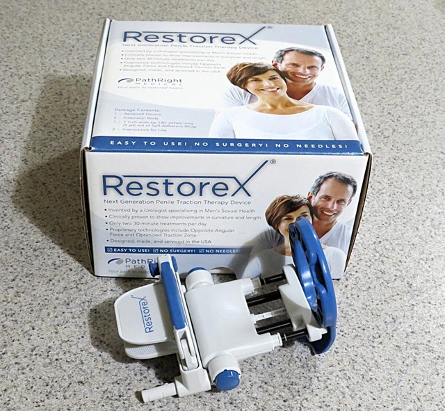 RESTOREX TRACTION DEVICE Next Generation Penile Peyronies Therapy