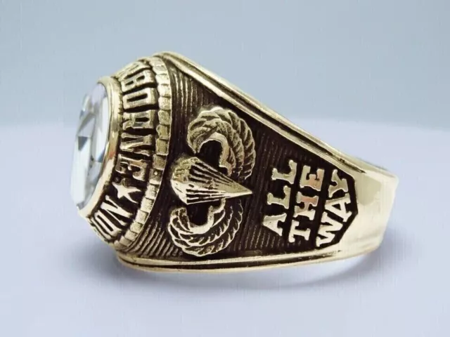 Bague en diamant simulé taille ovale 3 carats 82ND AIRBORNE DIVISION,... 2