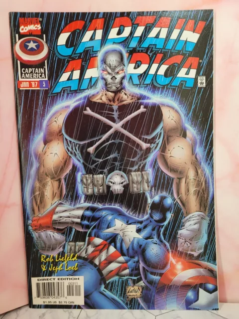 Captain America Vol. 2 #3- 1997, Rob Liefeld, Jeph Loeb, Marvel, VF!