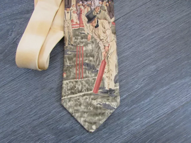 Victorian Cricket Scene Tie by Past Times