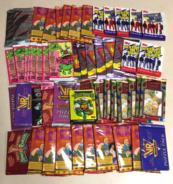 ( 50+ ) Non Sport Sealed Packs New Kids Power Rangers Fox Cards Blowout Price