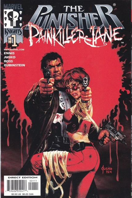 Punisher/Painkiller Jane #1 Marvel Knights Comics Garth Ennis,Jusko 2001