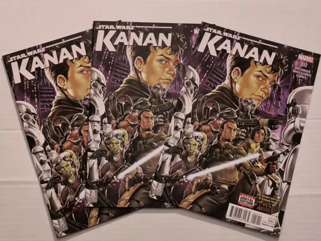 🔑 Marvel Star Wars: Kanan #12 3pc Lot! 1st Grand Inquisitor! 2015