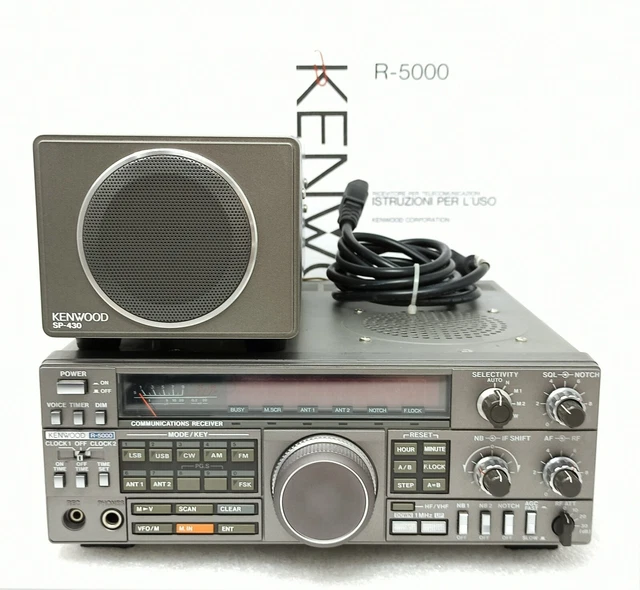 Kenwood R5000 ricevitore HF desktop a tripla conversione 0.1-30 MHz japan made