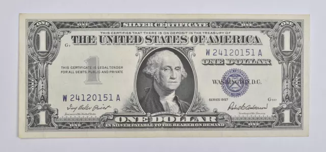 Crisp - 1957 United States Dollar Currency $1 Silver Certificate *967