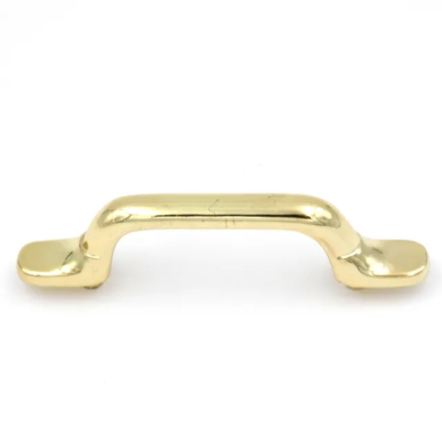 P556-PB Polished Brass 3"cc Smooth Arch Cabinet Handle Pulls Belwith Hickory