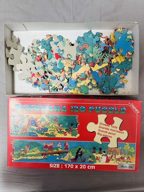 ANCIEN PUZZLE NINTENDO SUPER MARIO WORLD POSTER 350 PIECES NATHAN FUNNY WAY 1993
