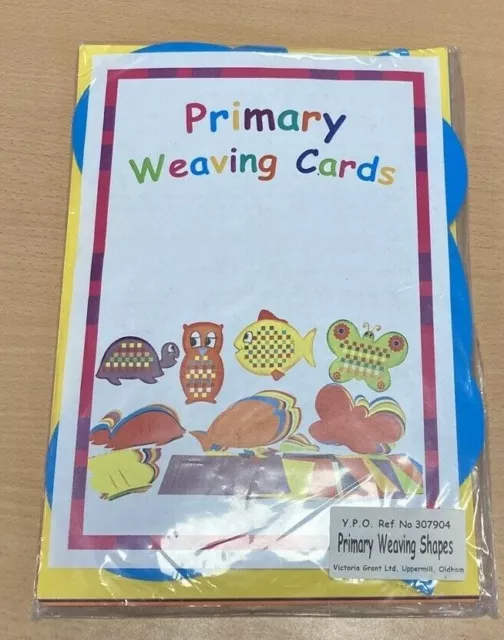 40 Pre-Cut Animal Kids Weaving Cards - Ks1 Motor Skills Activity -Craft -New