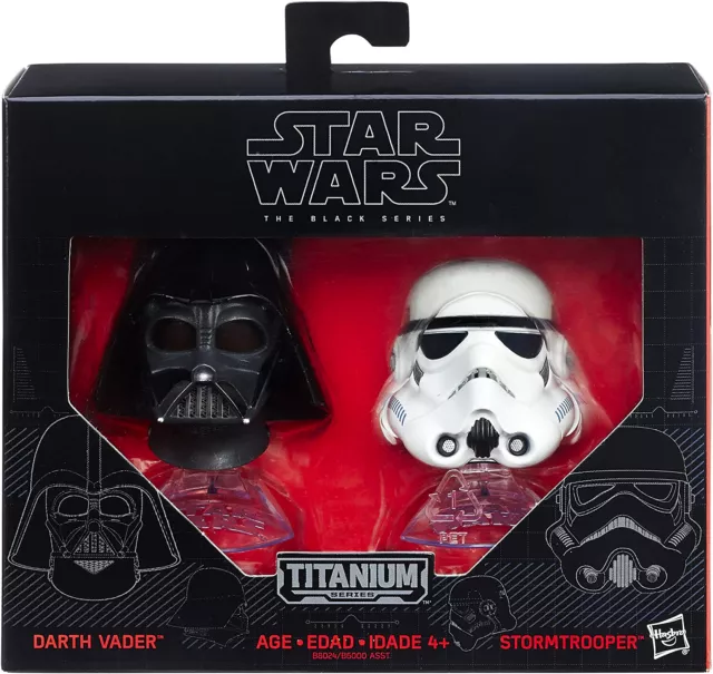 Star Wars Black Series Titanium Series Helmet 2 Pack - Choose from 4 Styles!