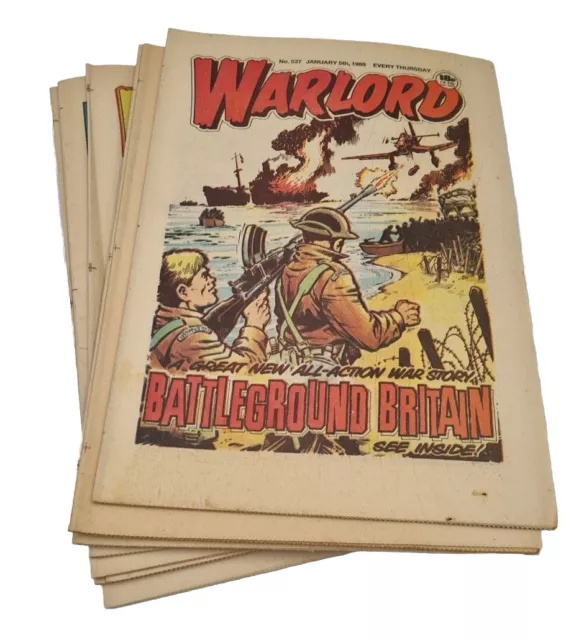 1985 WARLORD Comics Bundle of 10 various editions January - October