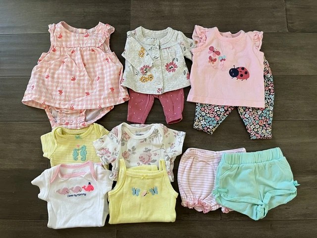 Carter’s Gerber Baby Girl Newborn Lot of 11