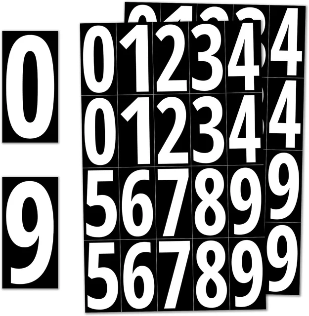 Numeros Adhesivos Pegatinas En Vinilo Moto Cafe Racer Brat