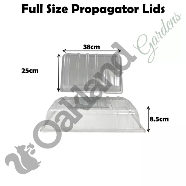 Propagator Lids Seed Tray Plastic Tops Inserts Trays Half Size + Full Size 2