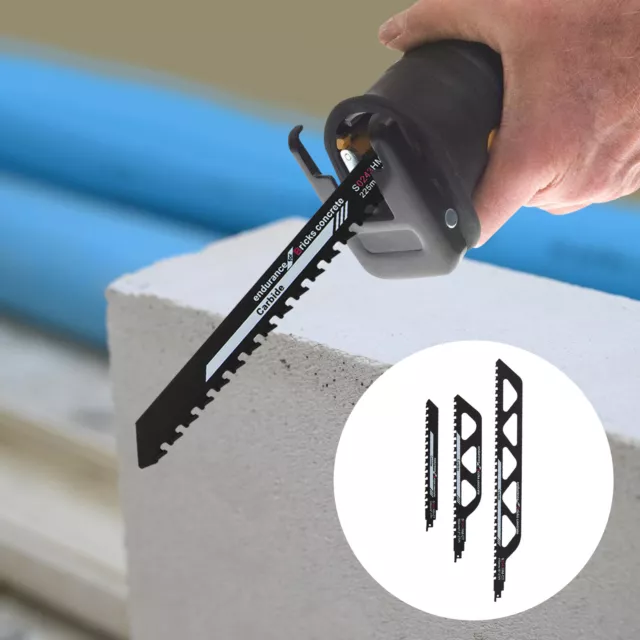 225/300/455mm Demolition Masonry Reciprocating Saw Blade For Cutting Brick Black