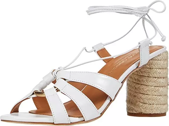 Andre Assous Women's Maggie Espadrille Wedge Sandal White Color Size 8