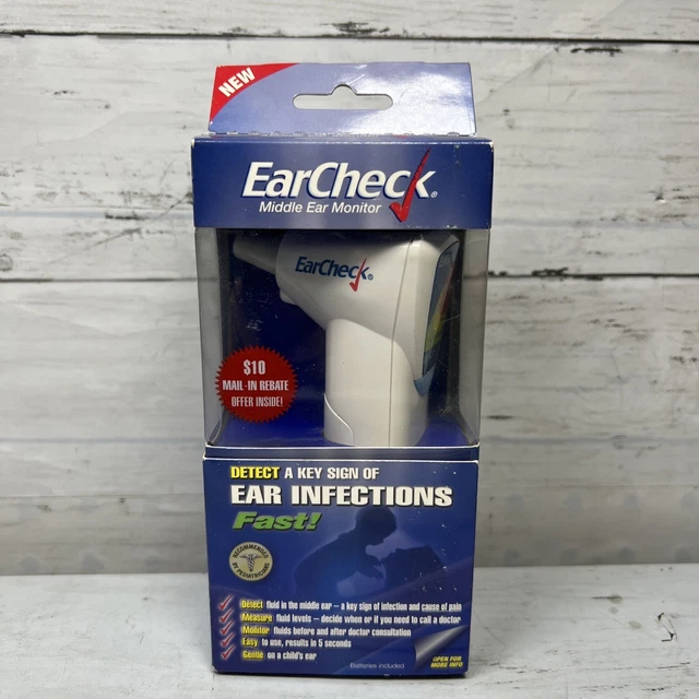 Earcheck EC-3 Middle Ear Monitor - New Sealed Detect Signs Of Ear Infection Fast