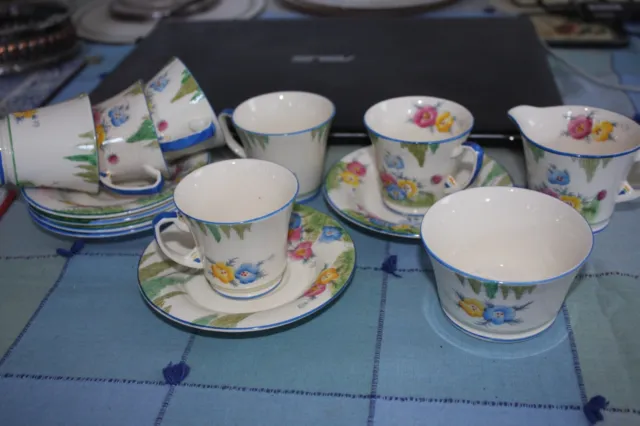 Crown Devon Fieldings tea/coffee set art deco