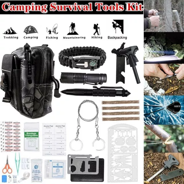 65in1 Überlebensset Survival Kit Notfallset Combat Box Outdoor Camping Prepper
