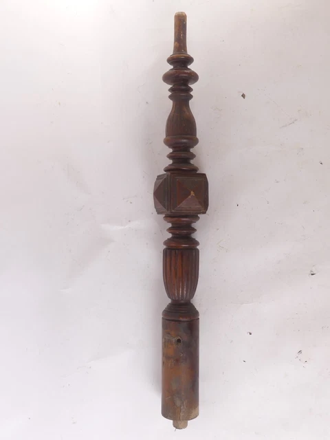 Alter originaler Gründerzeit Treppenpfosten um 1900 Buchenholz L 95,5 cm