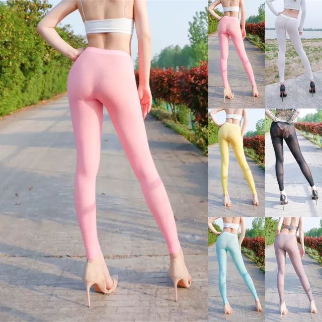 Attractive Silky Sheer Leggings for Women | High Elastic Ultra-thin Trousers