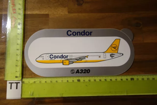 Alter Aufkleber Flugzeug Airplane Airline AIRBUS A320 CONDOR