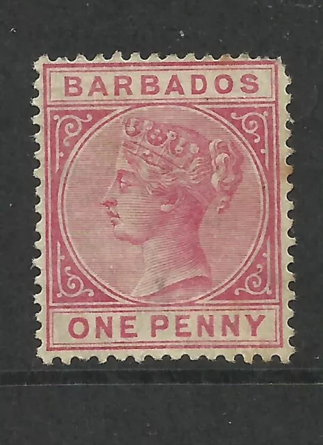 BARBADOS 1882 Sg 91, 1d Rose, Average Mounted Mint{AV1800-294}