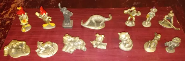 Lot of 14 Hudson Pewter Figurines Please See Pictures & Desc For Types Thank You