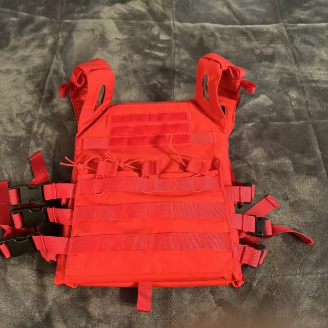 Matrix Level-1 Child Size Plate Carrier (Color: Red), Tactical