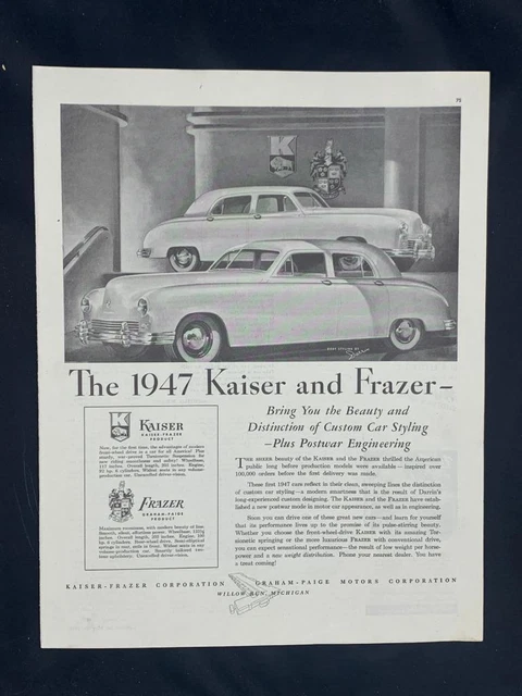Magazine Ad* - 1947 - Kaiser-Frazer - (#9)