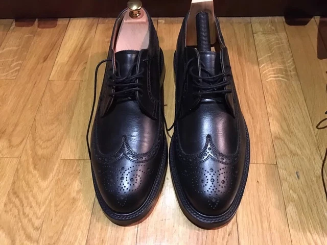 Ralph Lauren RRL Brogue Benchmade Leather Wilberforce Wingtip Oxfords, size 10 Ralph Lauren Double RL | Shoes | Rrl Ralph Lauren Brogue  main image 4