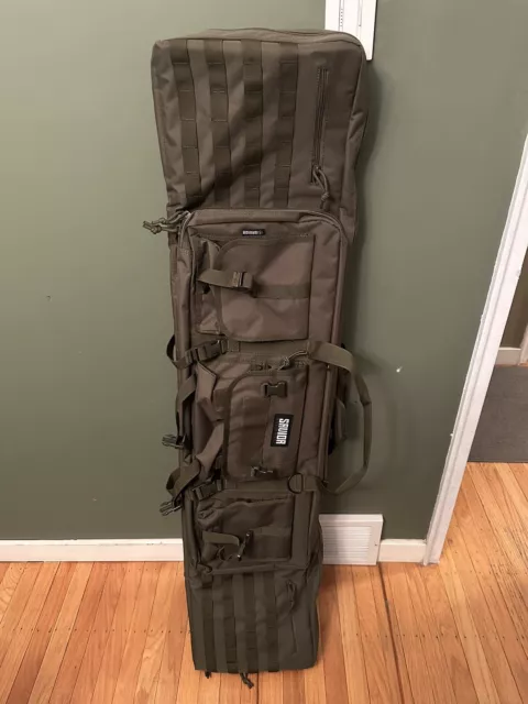 Savior Equipment 55" Double Carbine Rifle Long Gun Padded Case Range Bag- MINT