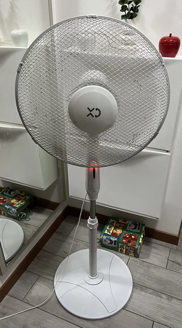 Ventilatore A Piantana High-Tech 45W - 3 Velocità, Oscillazione 90°, Altezza 130 Cm - Foto 11