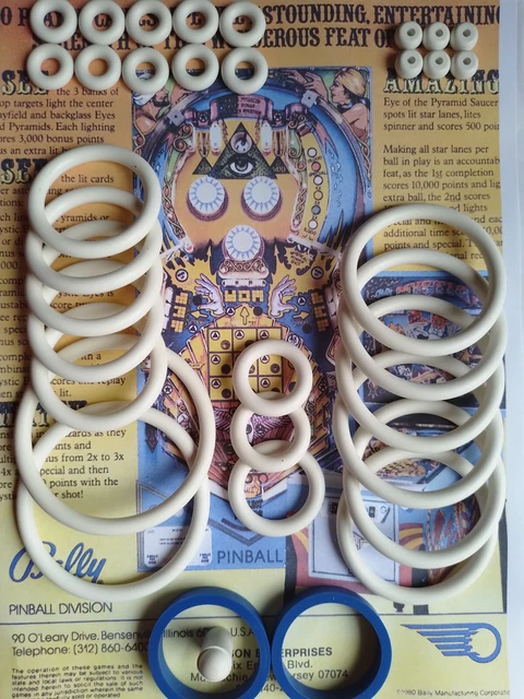 Kit élastiques Caoutchouc Pour Flipper Bally Amigo - Ring Rubbers Pour Pinball