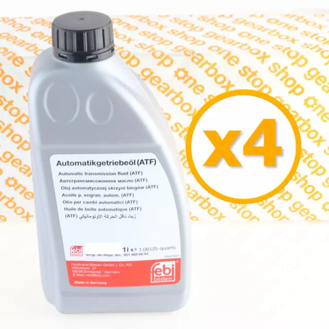 4xFebi (Mobil LT71141) Automatic Transmission Fluid Jaguar BMW Audi VW Toyota 1L