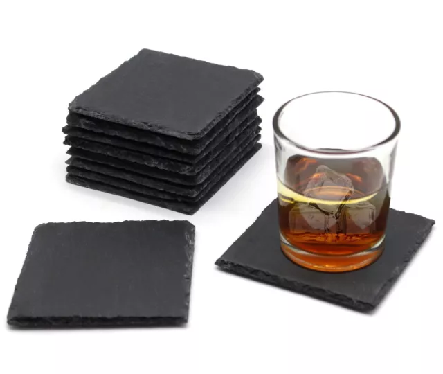 Slate Coasters Natural Square 10cm Craft Design Mat Wedding Engraving Wholesale