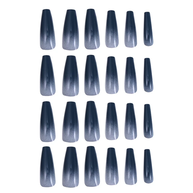 24 pz schegge unghie unghie finte copertura completa lunga