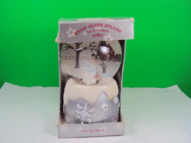 Bath & Body Works WINTER WONDERS  Snow Globe Splash ICY CRANAPPLE 8oz -NEW Y4