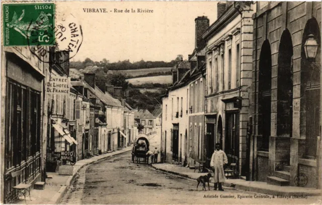 CPA AK VIBRAYE - Rue de la Riviere (391179)
