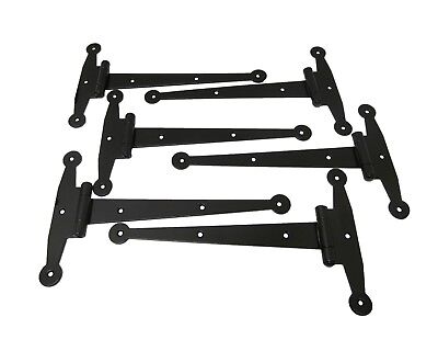 (6) 12" Strap Hinges Gate HD for Shed Barn Doors Sheds Gate Storage playhouse