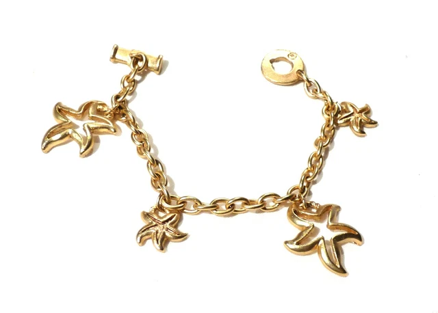 Bracelet Multi-chaines En Alliage Doré Naf Naf - État Comme Neuf - Idéal Cadeau
